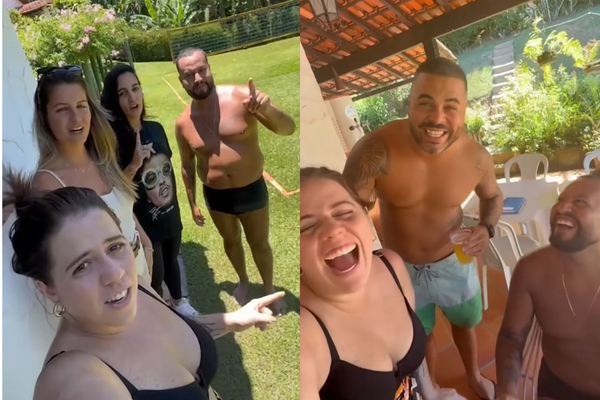 Tati Machado mostra momento do anúncio da gravidez para familiares e amigos