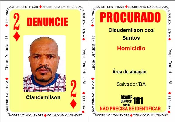 Claudemilton foi incluído no Baralho do Crime