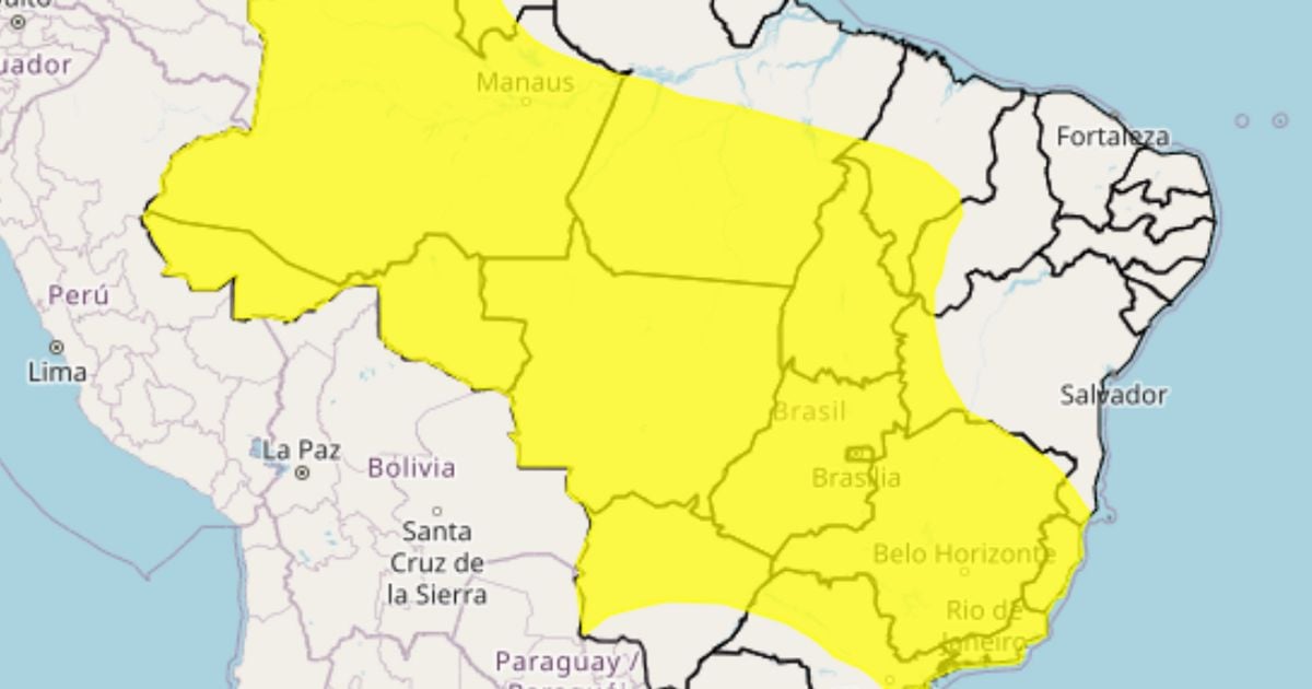 Imagem - Inmet faz alerta de chuvas intensas para Bahia e mais 15 estados