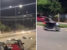 Imagem - Influenciadores são suspeitos de provocar acidente de moto em Manaus; veja vídeo