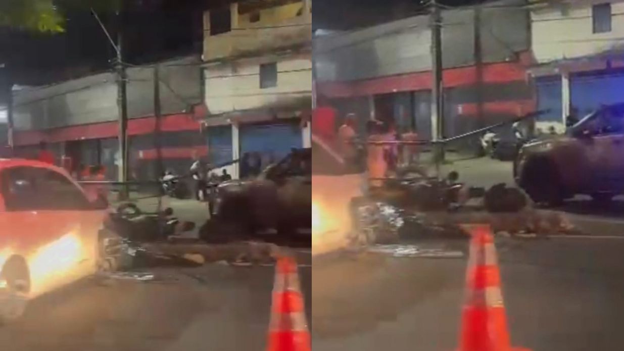 Imagem - Acidente entre carro e moto deixa um morto na Av. Bonocô