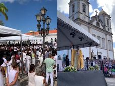 Imagem - De branco e com fé: fiéis lotam o Bonfim na tradicional Sexta-Feira da Gratidão