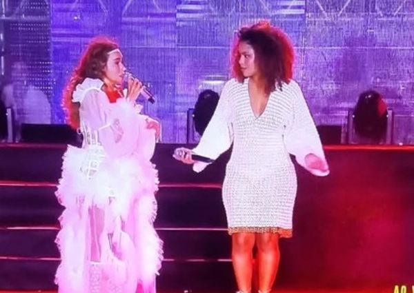 Daniela Mercury e Rachel Reis no Pôr do Som por Reprodução/TVE