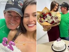 Imagem - Amado Batista faz surpresa especial no aniversário de 23 anos da namorada miss