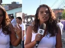 Imagem - Repórter da Globo é atacada por baratas em reportagem ao vivo