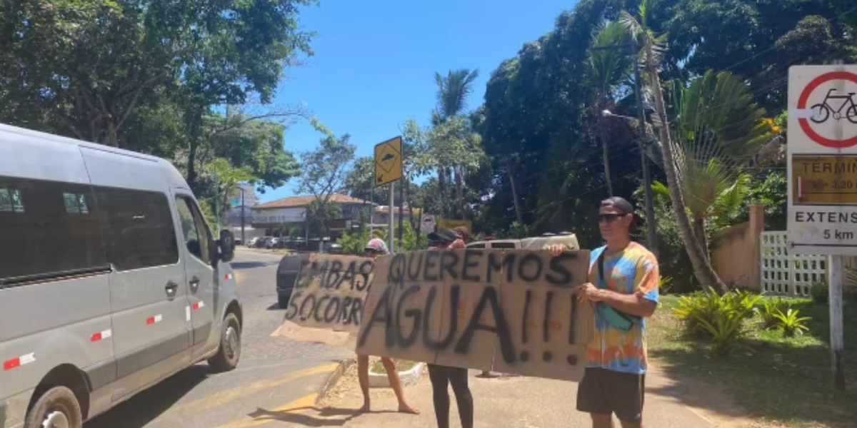 Moradores de Itacaré ficaram quatro dias com o fornecimento de água comprometido