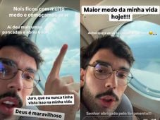 Imagem - Sertanejo Luan Pereira se desespera com forte turbulência em voo: ‘Achei que o avião ia cair’