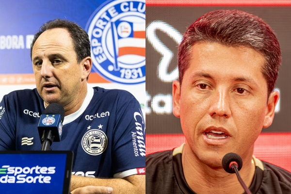 Rogério Ceni e Thiago Carpini