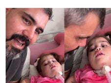 Imagem - Filha de Juliano Cazarré tem alta do hospital após 15 dias na UTI