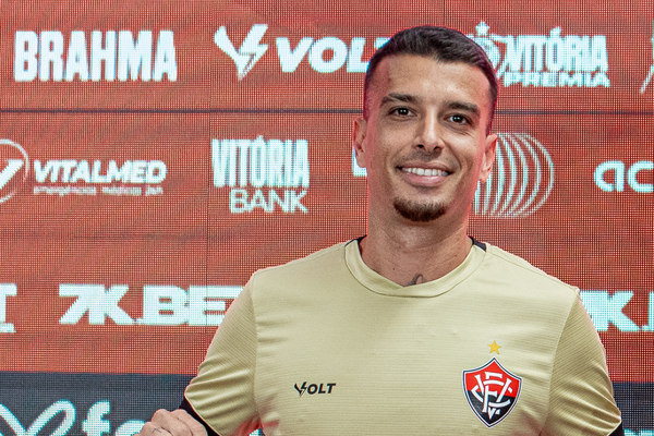 Bruno Xavier foi apresentado oficialmente pelo Vitória