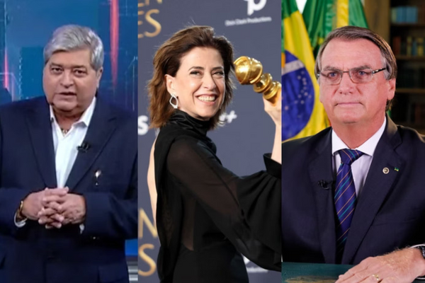 Datena, Fernanda Torres e Bolsonaro