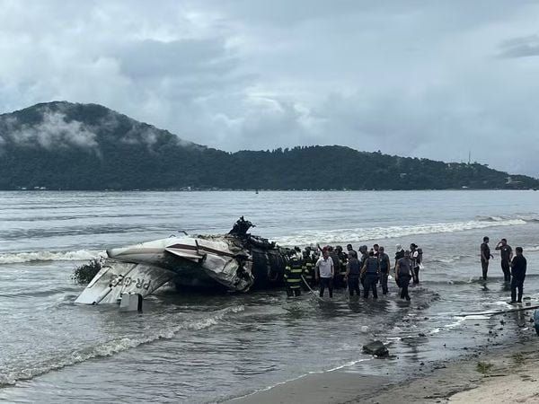 Avião sofreu acidente