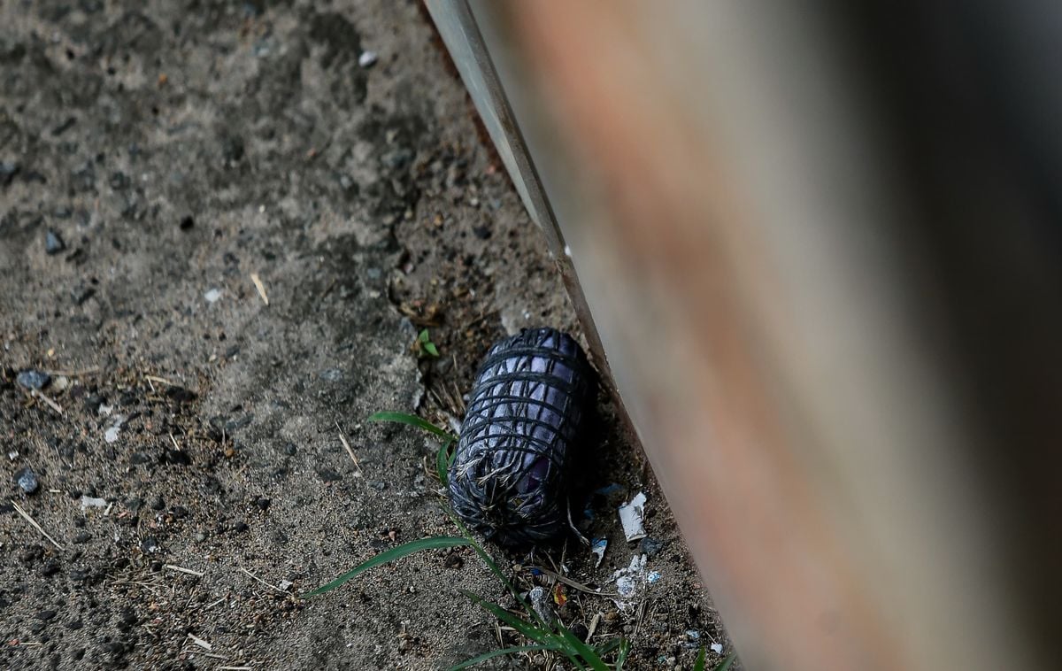 Artefato explosivo encontrado em Tancredo Neves