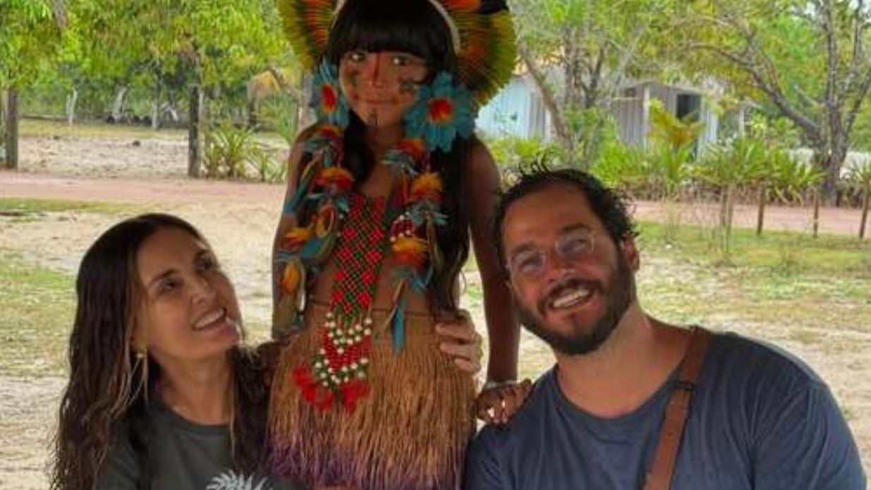 Imagem - Fátima Bernardes e Túlio Gadêlha visitam reserva indígena na Bahia