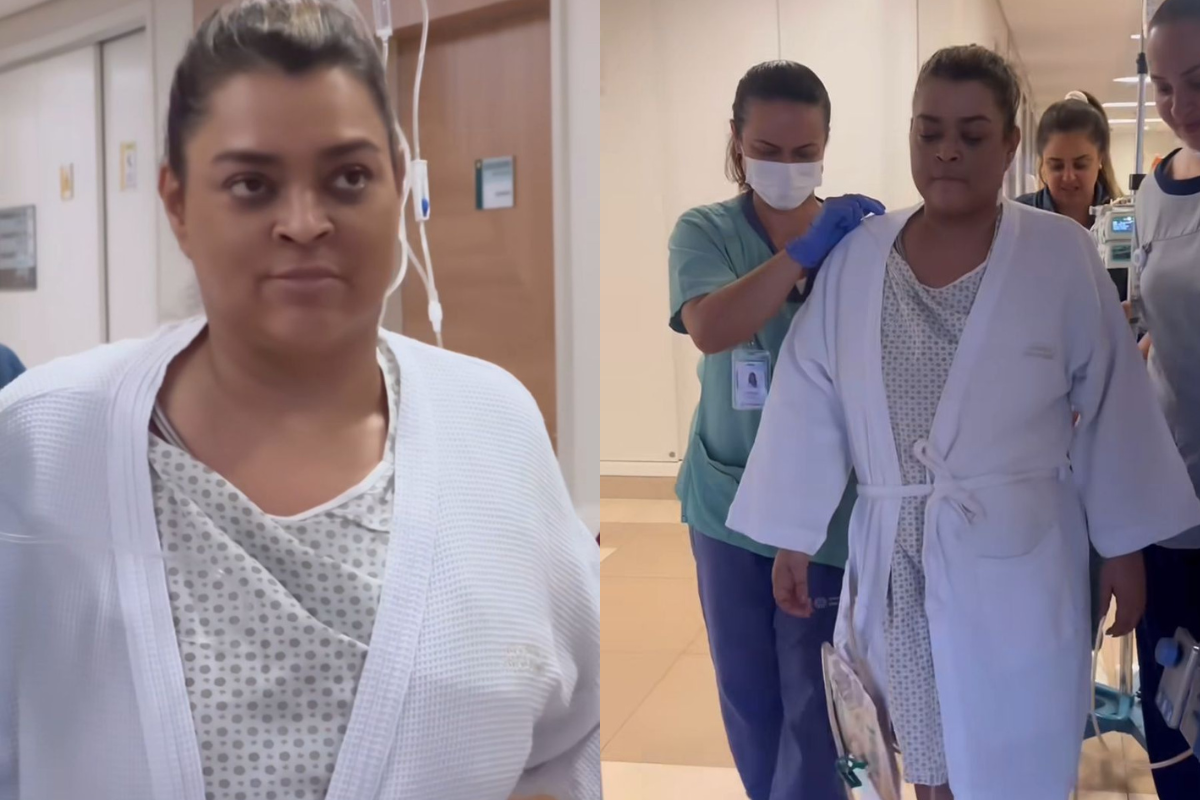 Preta Gil aparece andando pela primeira vez no hospital por Reprodução / Redes Sociais