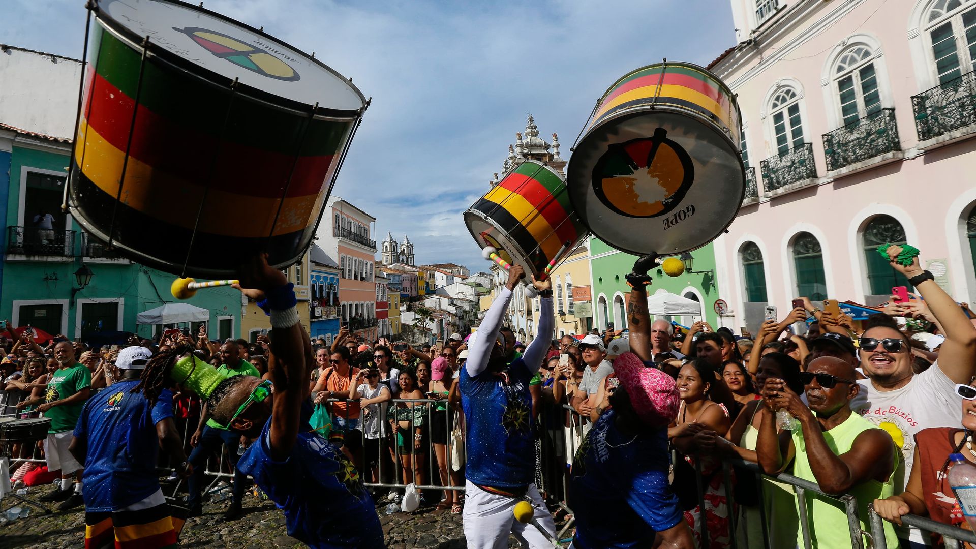 Imagem - Não deu para quem quis: Olodum lota Pelourinho no primeiro ensaio gratuito do ano