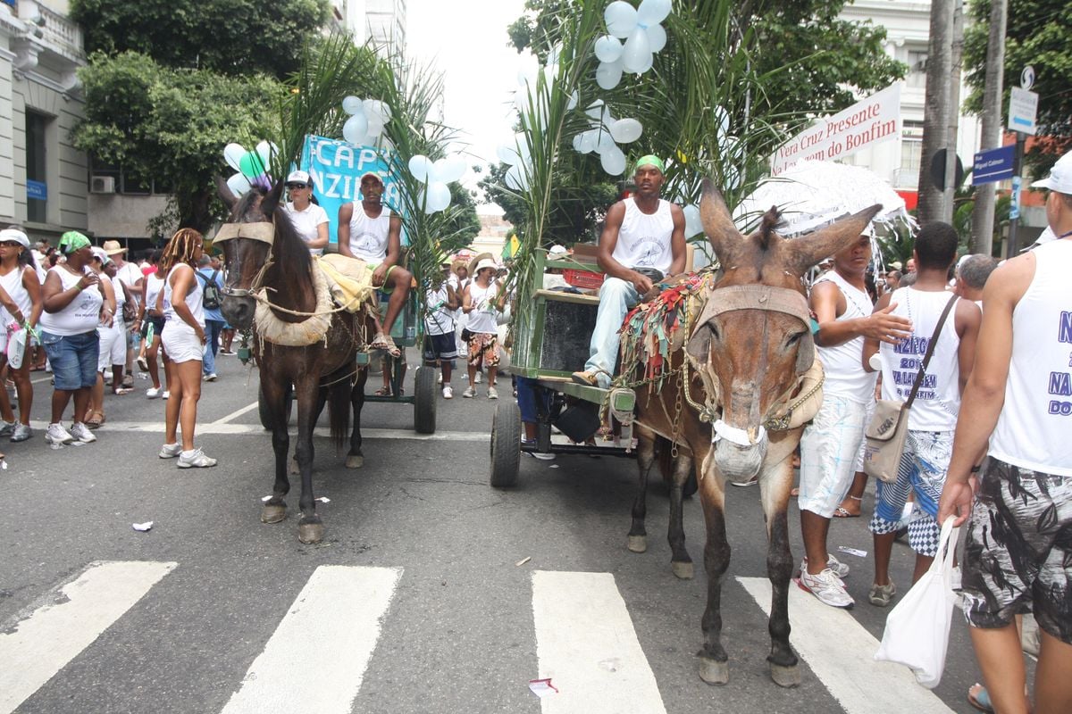 Desfile de jegues acontecia na Lavagem do Bonfim