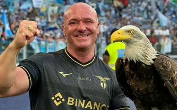 Juan Bernabé era o falcoeiro da Lazio