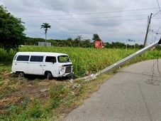 Imagem - Mais de 1,3 mil batidas de carro em postes foram registradas no estado