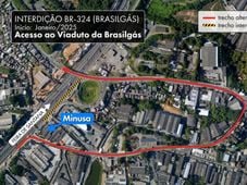 Imagem - BR-324: tráfego sentido Salvador-Feira é alterado temporariamente