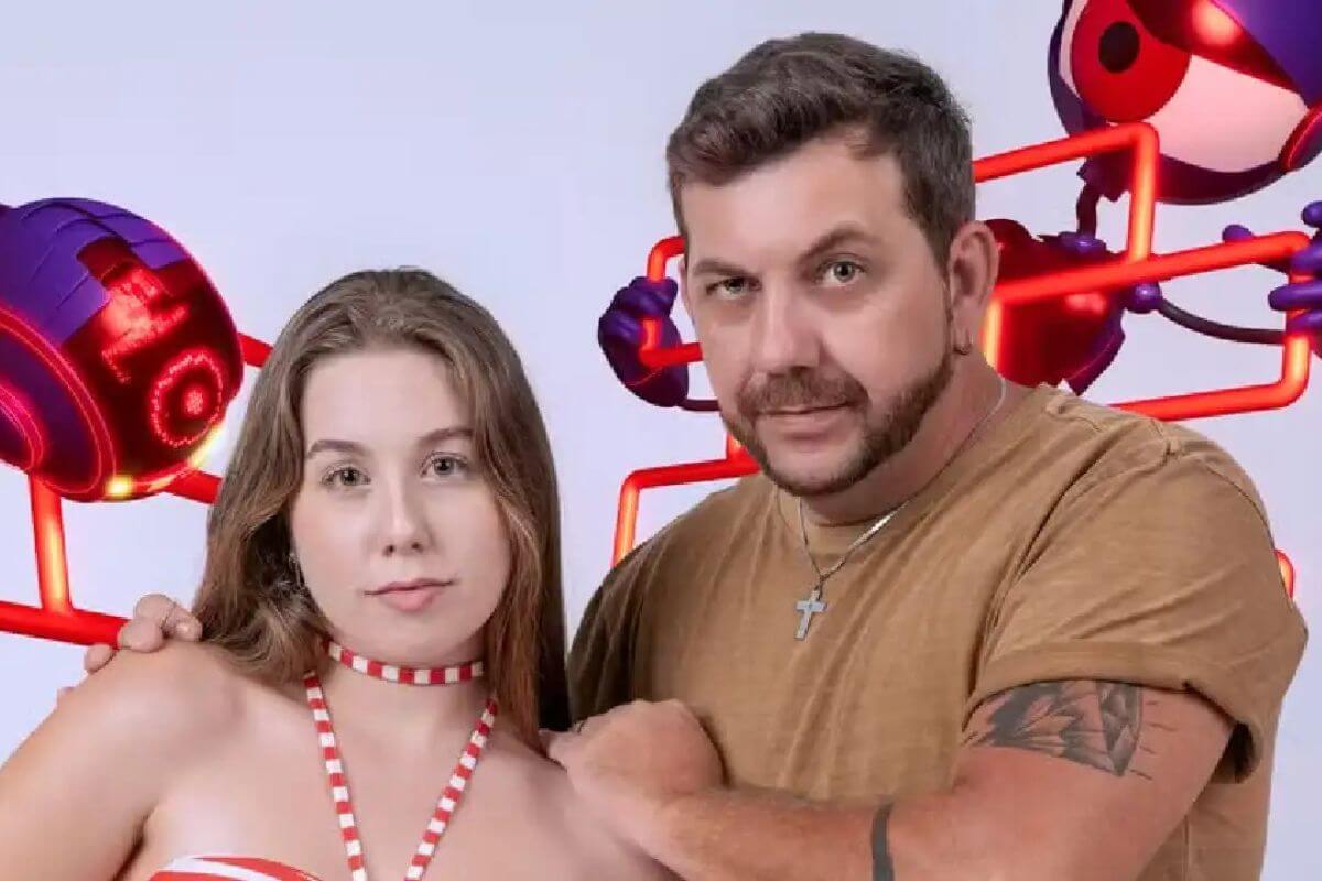 Raissa e Edilberto disputam o primeiro paredão em dupla da história do BBB (Imagem: Reprodução digital | TV Globo)