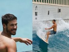 Imagem - Nicolas Prattes impressiona com fotos surfando e recebe comentário ousado de Sabrina Sato; veja