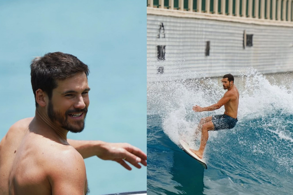 Nicolas Prattes impressiona seguidores com habilidade no surfe