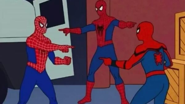 Meme do Homem-Aranha por Reprodução