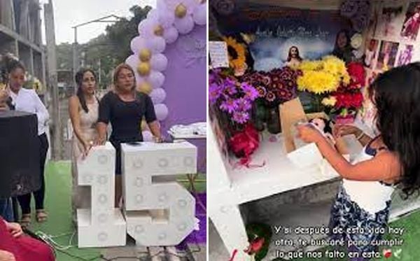 Mãe faz festa de 15 anos para filha falecida