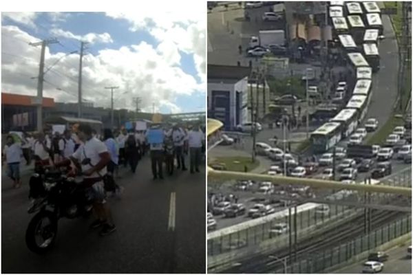 Protesto acontece nesta manhã