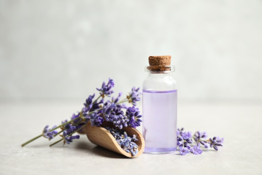 O óleo essencial de lavanda ajuda a relaxar e diminuir o estresse (Imagem: New Africa | Shutterstock)