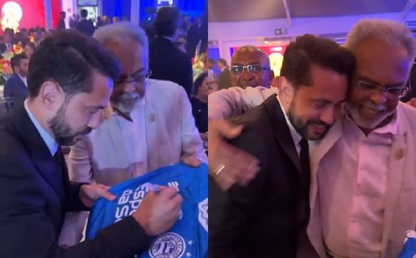 Everton e Gil durante o Baile da Aclamação