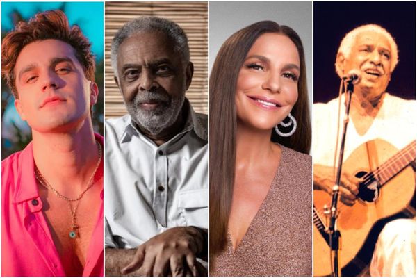 Luan Santana, Gilberto Gil, Ivete Sangalo e Caymmi