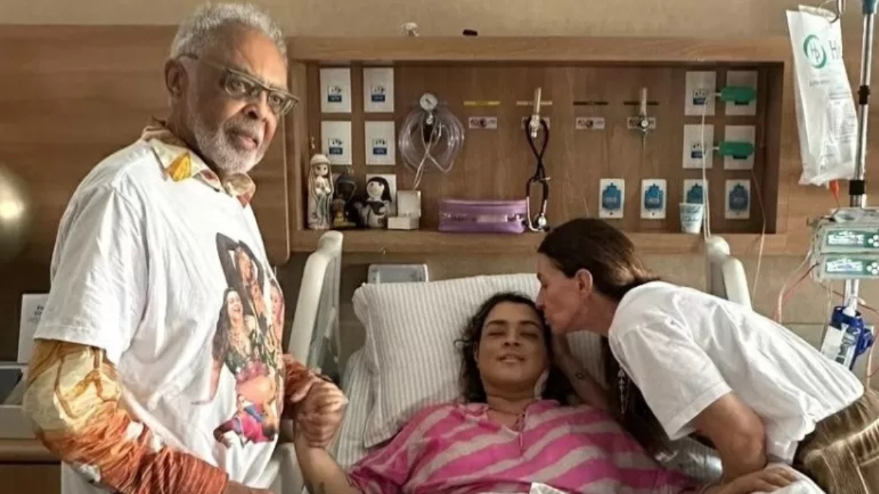 Gilberto acompanhando Preta no hospital por Reprodução