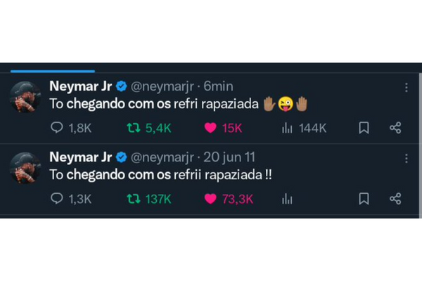 Tweet de Neymar