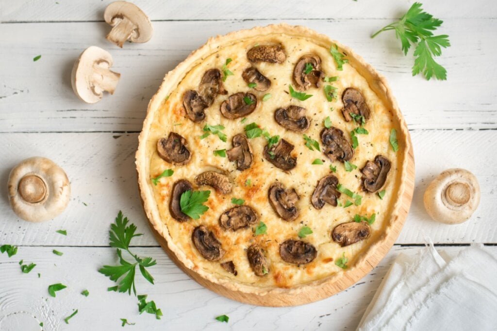 Quiche de cogumelo e tofu (Imagem: Oksana Mizina | Shutterstock)