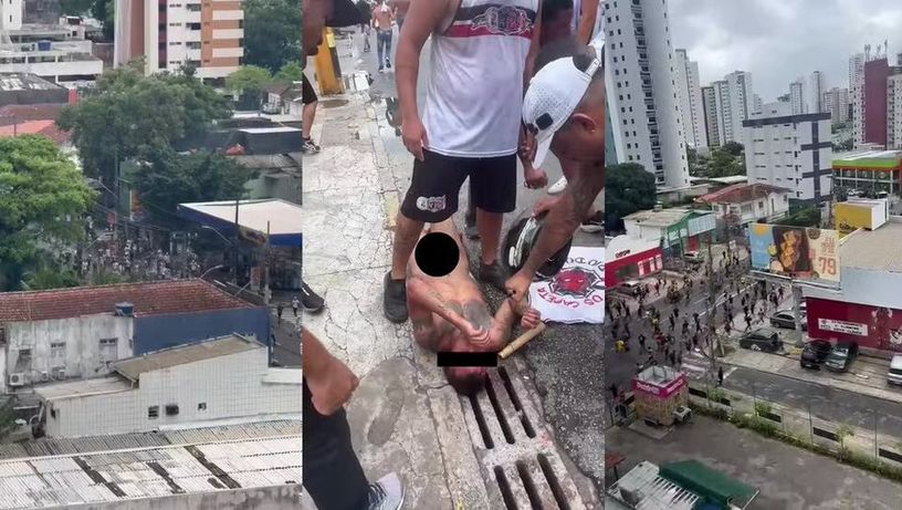 Imagem - Homem é estuprado com barra de ferro em briga de organizadas em Recife