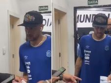 Imagem - Não reconheceu?! Neymar é 'barrado' antes de reestreia pelo Santos; veja vídeo