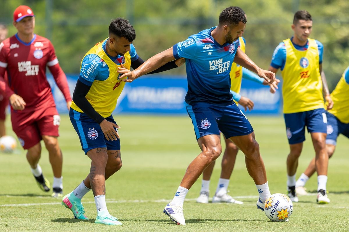 Bahia treina antes de pegar o América-RN, pela Copa do Nordeste