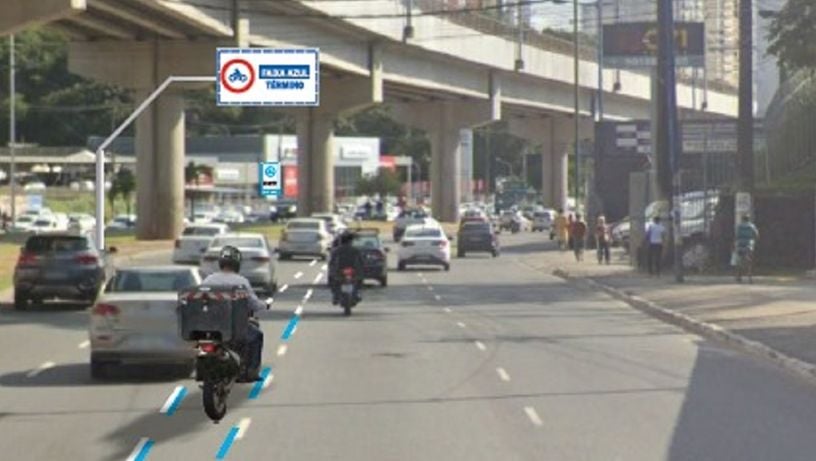 Imagem - Salvador inaugura primeira motofaixa nesta segunda (10);  velocidade na Av. Bonocô será alterada