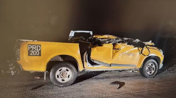 Estado do carro após batida