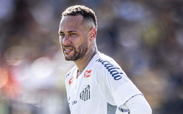 Neymar em ação pelo Santos