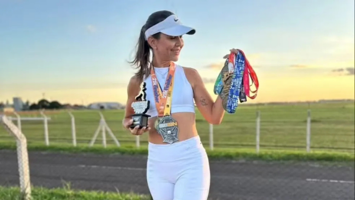 Danielle treinava para uma maratona 