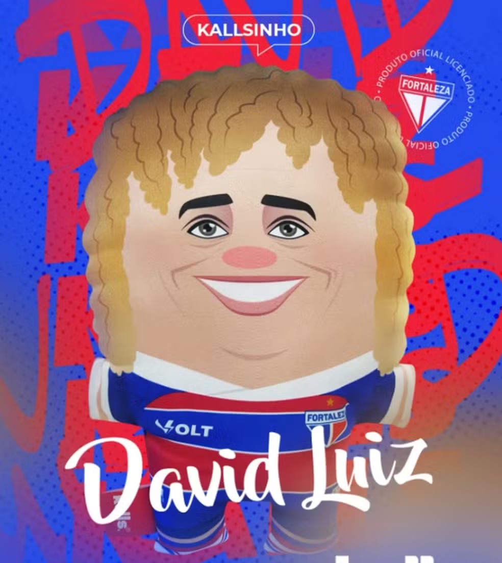 Linha de produtos David Luiz no Fortaleza por Reprodução I Instagram @euquerokalls