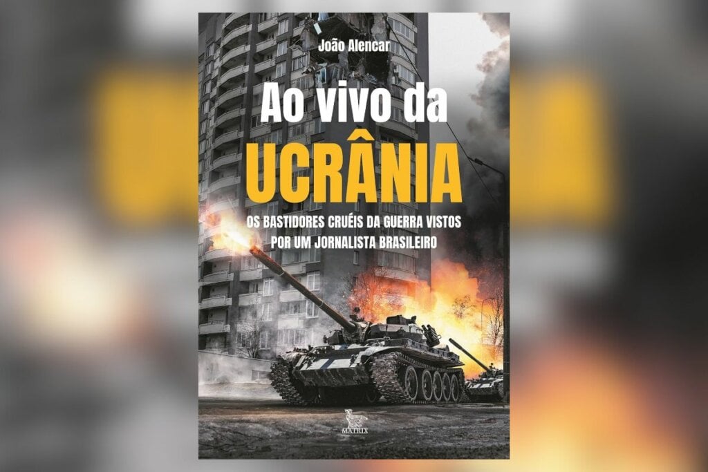 O livro ‘Ao vivo da Ucrânia’ relata os horrores da guerra na Ucrânia (Imagem: Reprodução digital | Editora Matrix)