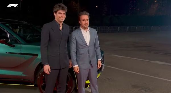 Alonso e Stroll chegam a evento da F1