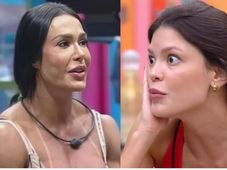 Imagem - Gracyanne revela beijo entre Aline e Thamires no BBB 25 e pede segredo: 'Não comenta com ninguém'