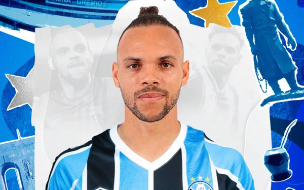 Martin Braithwaite pelo Grêmio