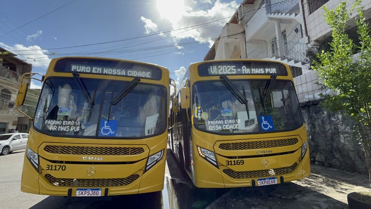 Novos ônibus com ar-condicionado