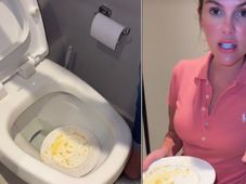 Imagem - Bárbara Evans lava prato em vaso sanitário de casa; veja vídeo